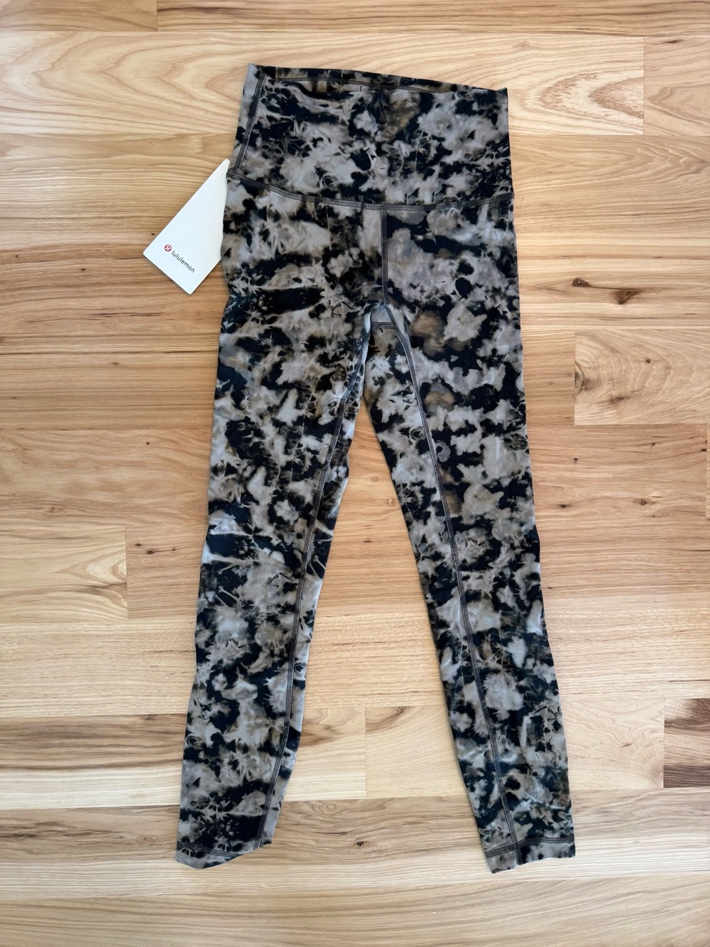 Lululemon Wunder Train High-Rise Tight 25" Dispersed Light Raw Linen Mult